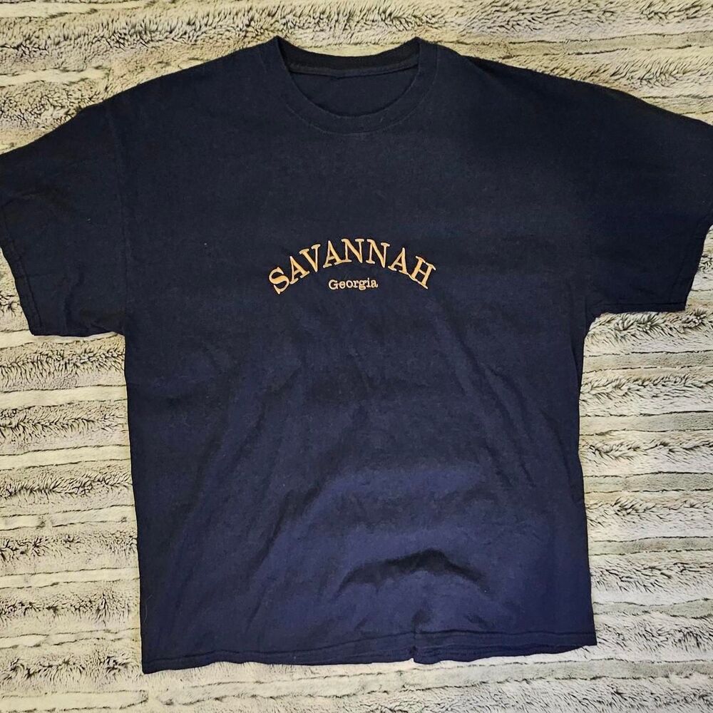American-vintage Men's Navy T-shirt